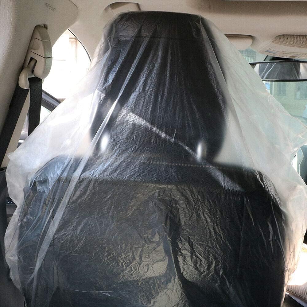 100 Disposable Plastic Seat Covers - Image 4