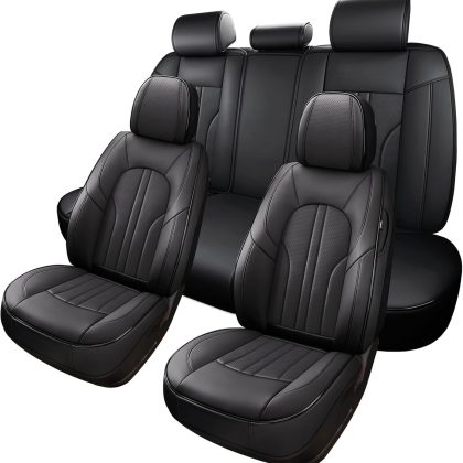 Leather Waterproof Car Seat Cover Set