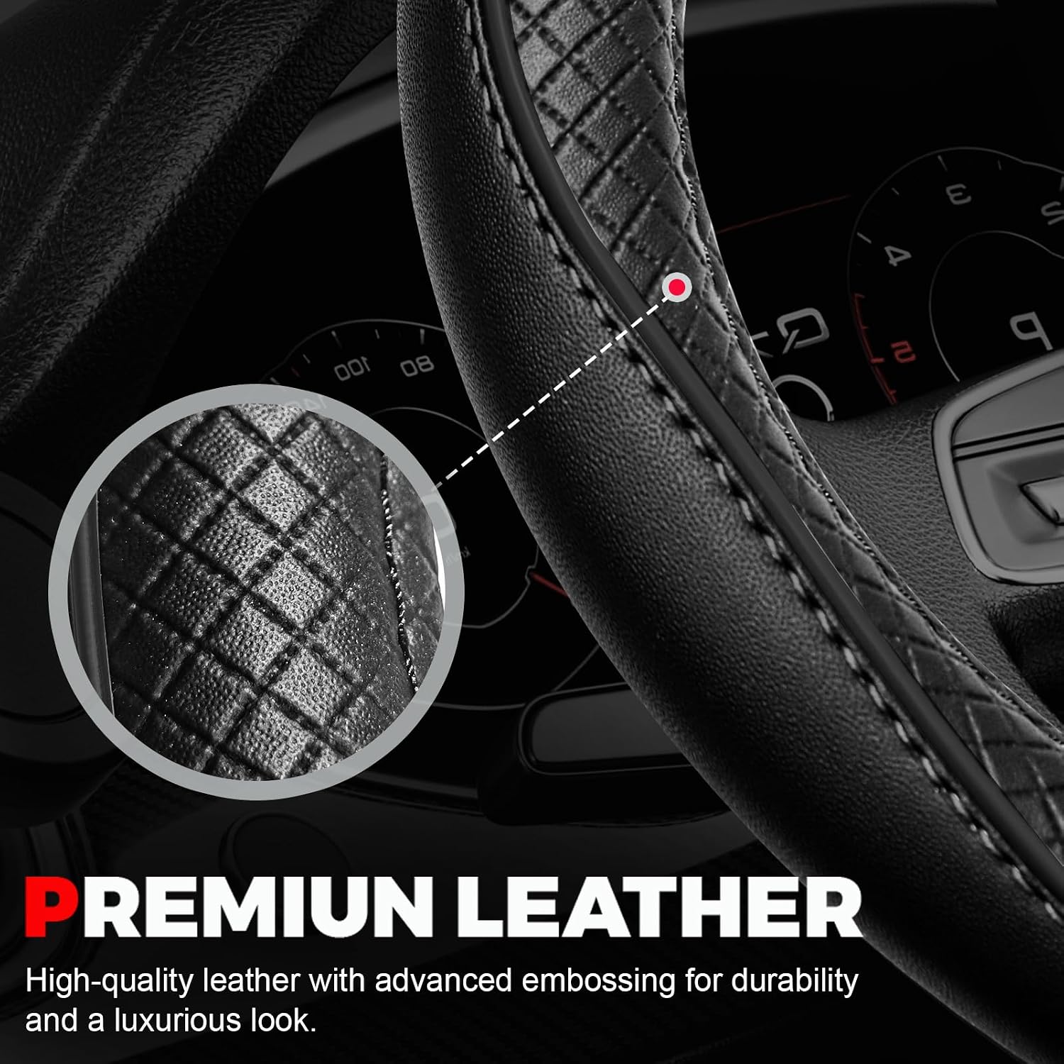 Microfiber Leather Wheel Cover 15" - Image 4
