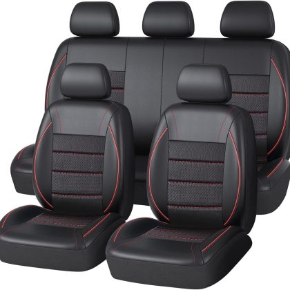 Universal Fit Leather Car Seat Cover Set