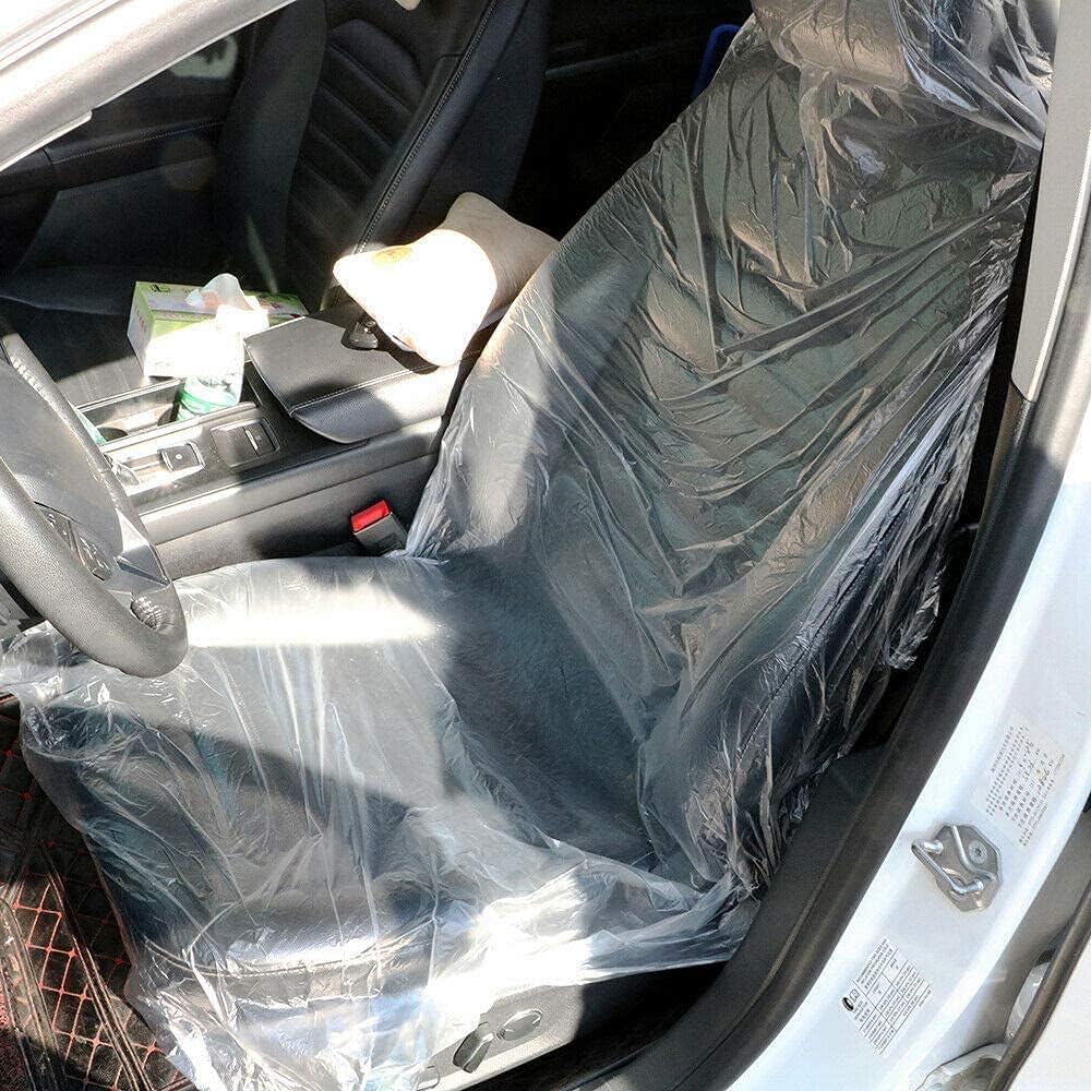 100 Disposable Plastic Seat Covers - Image 3