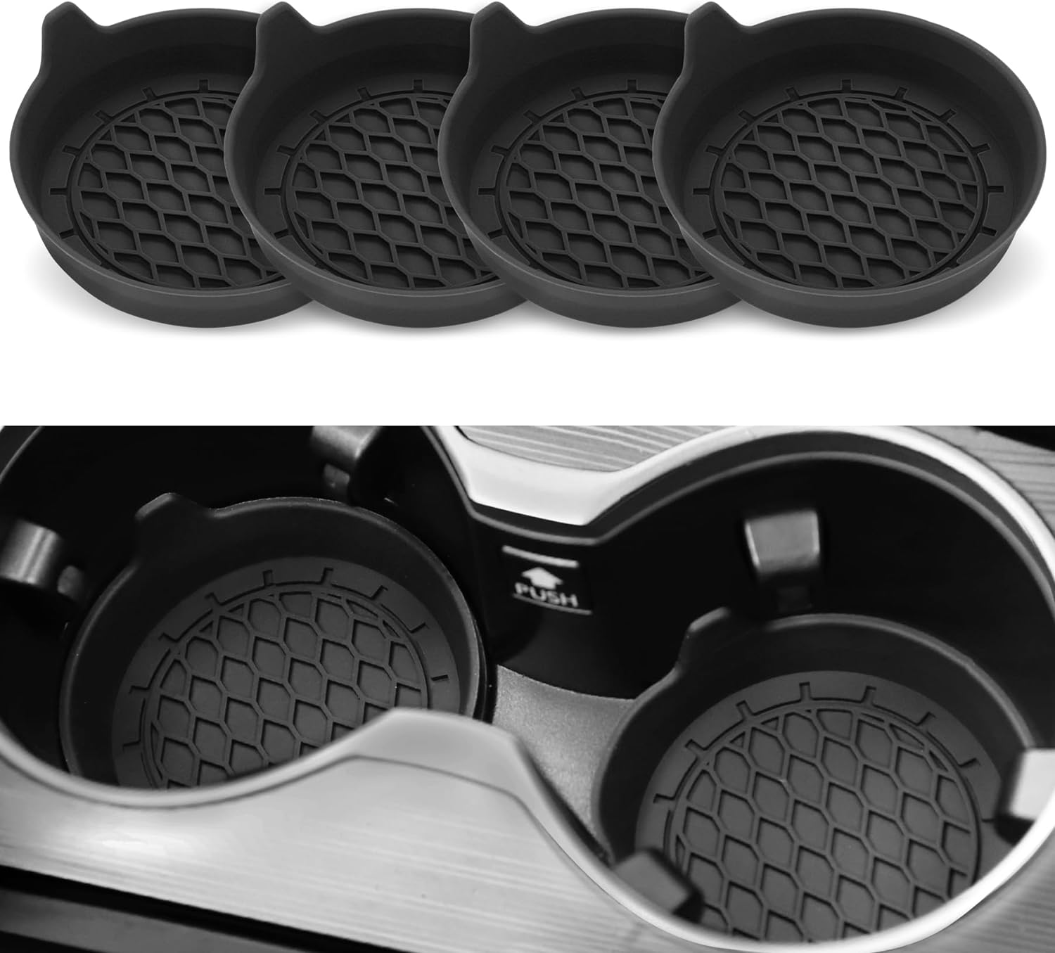 Silicone Cup Holder Coaster 4-Pack