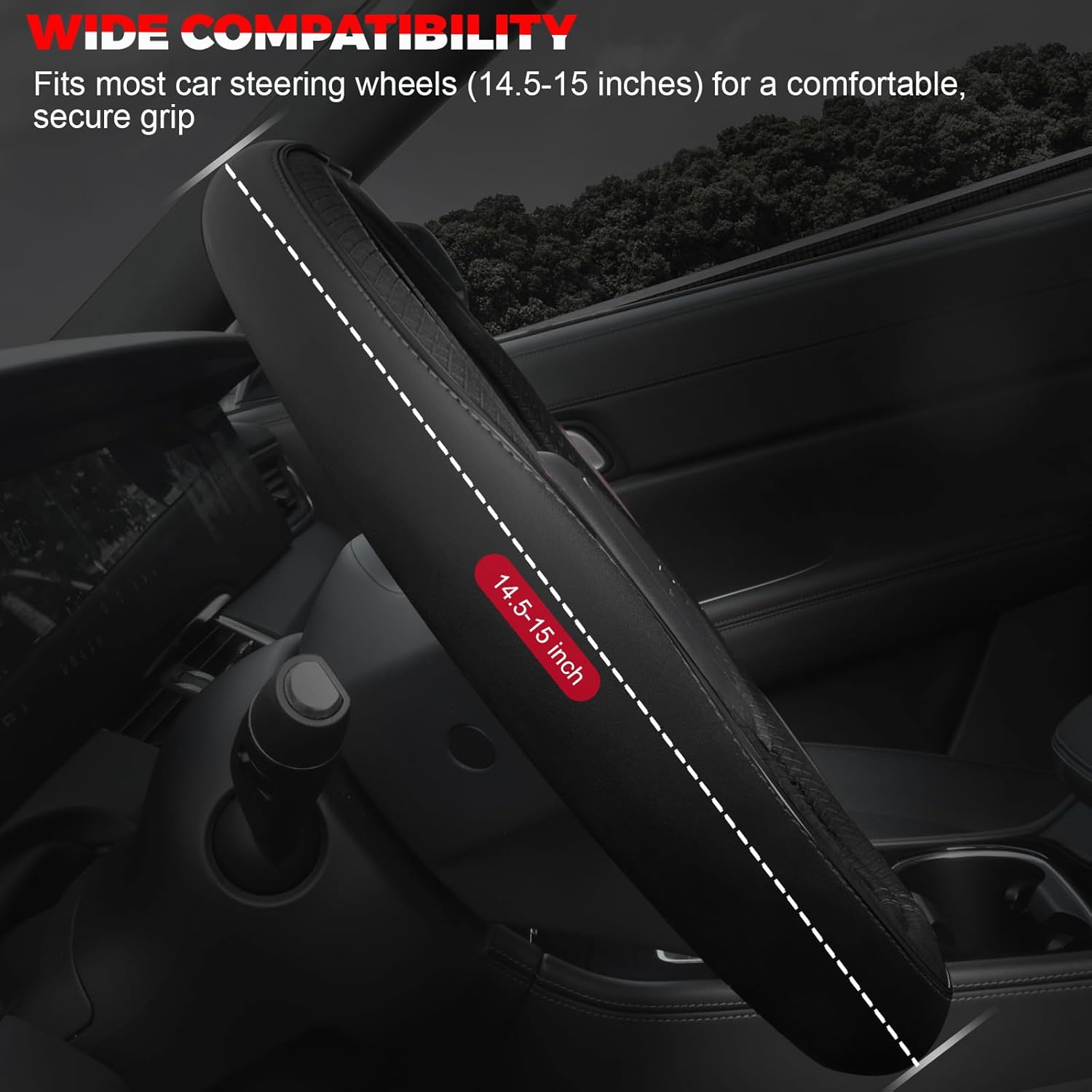 Microfiber Leather Wheel Cover 15" - Image 2