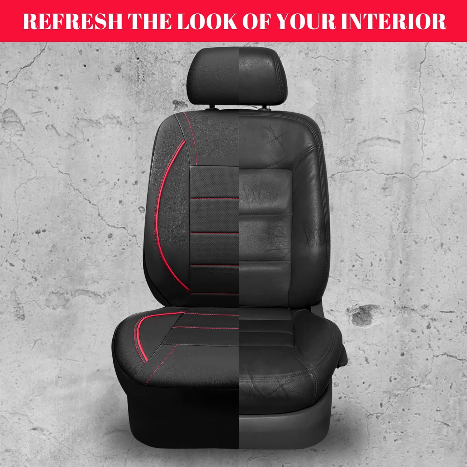 Universal Fit Leather Car Seat Cover Set - Image 6