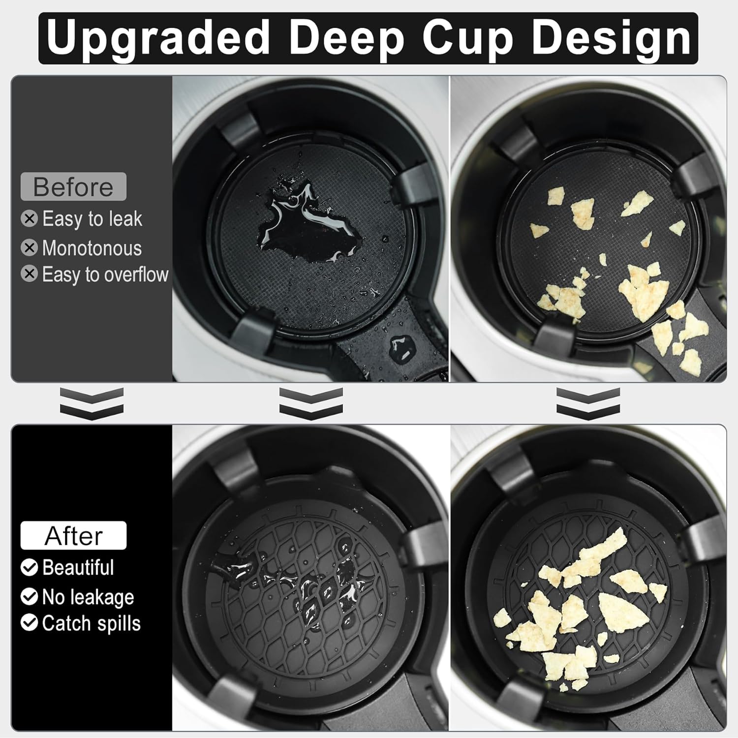 Silicone Cup Holder Coaster 4-Pack - Image 2
